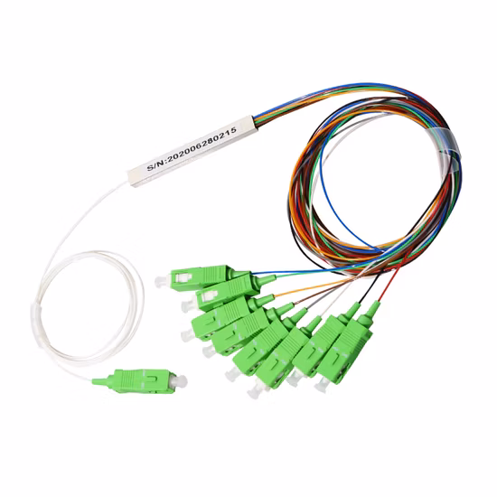 1X2 1X4 1X8 1X16 1X32 1X64 Gpon Epon PLC Fiber Optic Splitter